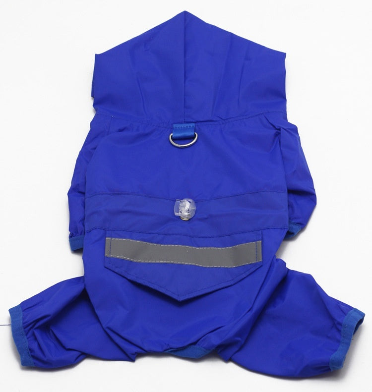 Pet Raincoat Dog Raincoat Four-leg Hooded