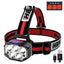 Outdoor Led Built In Strong Light Rechargeable Flashlight Cob Fishing Headlight