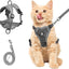 Summer Cat Chest Harness And Leash, Anti-Escape Adjustable Soft Mesh Cat Leash And Chest Harness Set For All Types Of Cats Cat Vests