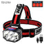 Outdoor Led Built In Strong Light Rechargeable Flashlight Cob Fishing Headlight