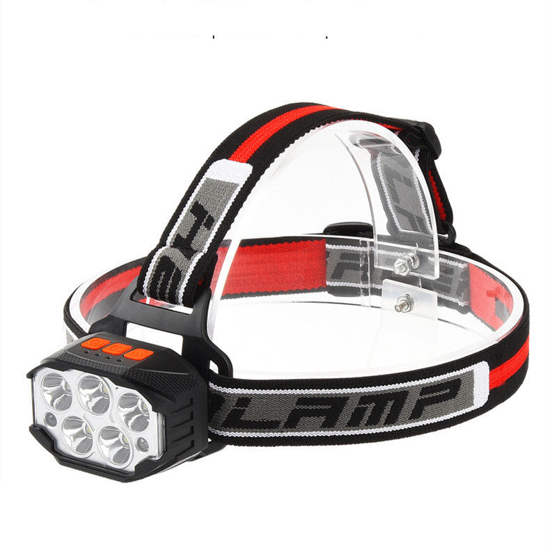 Outdoor Led Built In Strong Light Rechargeable Flashlight Cob Fishing Headlight